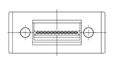12孔MT插芯示意图